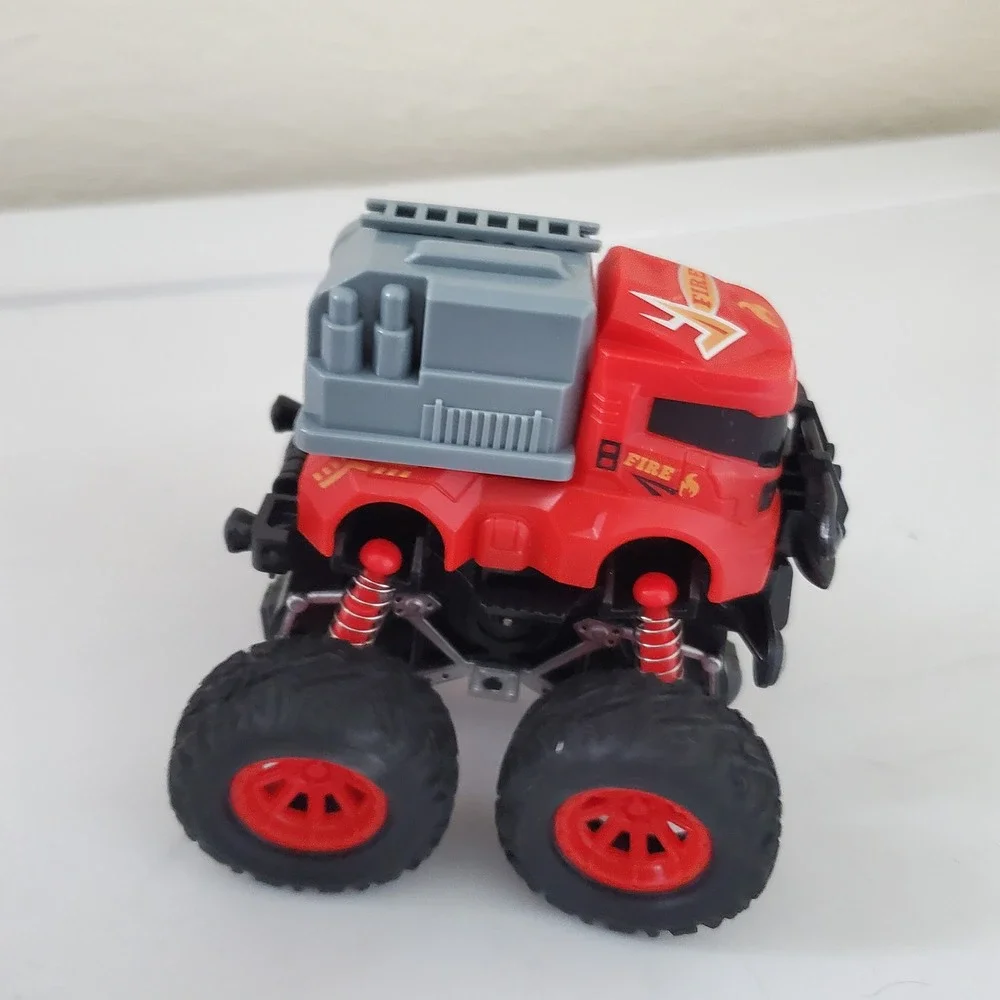 Red Monster Truck Fire Engine Toy with Suspension 22105LW Rescue Vehicle